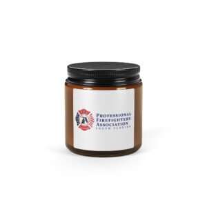 Amber jar soy candle